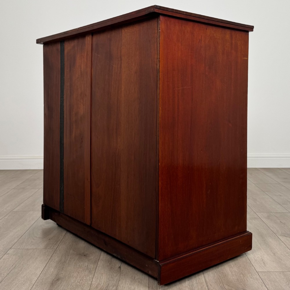  Antique 19th Century Small Inlaid Chest Of Drawers In Mahogany  View VI