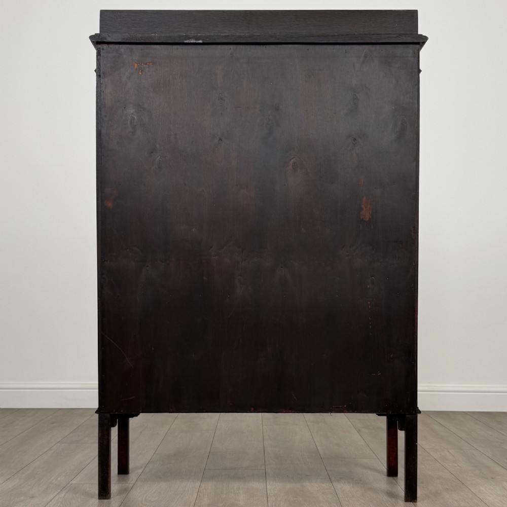Antique 20th Century Good Quality Display Cabinet In Oak View VII