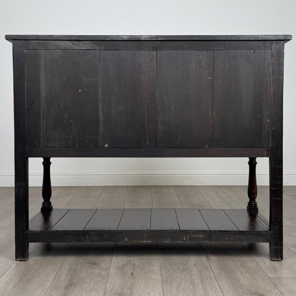 Antique 18th Century Good Quality Carved Oak Cupboard  View VI