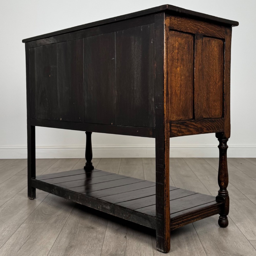 Antique 18th Century Good Quality Carved Oak Cupboard  View VII