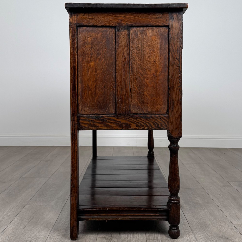 Antique 18th Century Good Quality Carved Oak Cupboard  View VIII