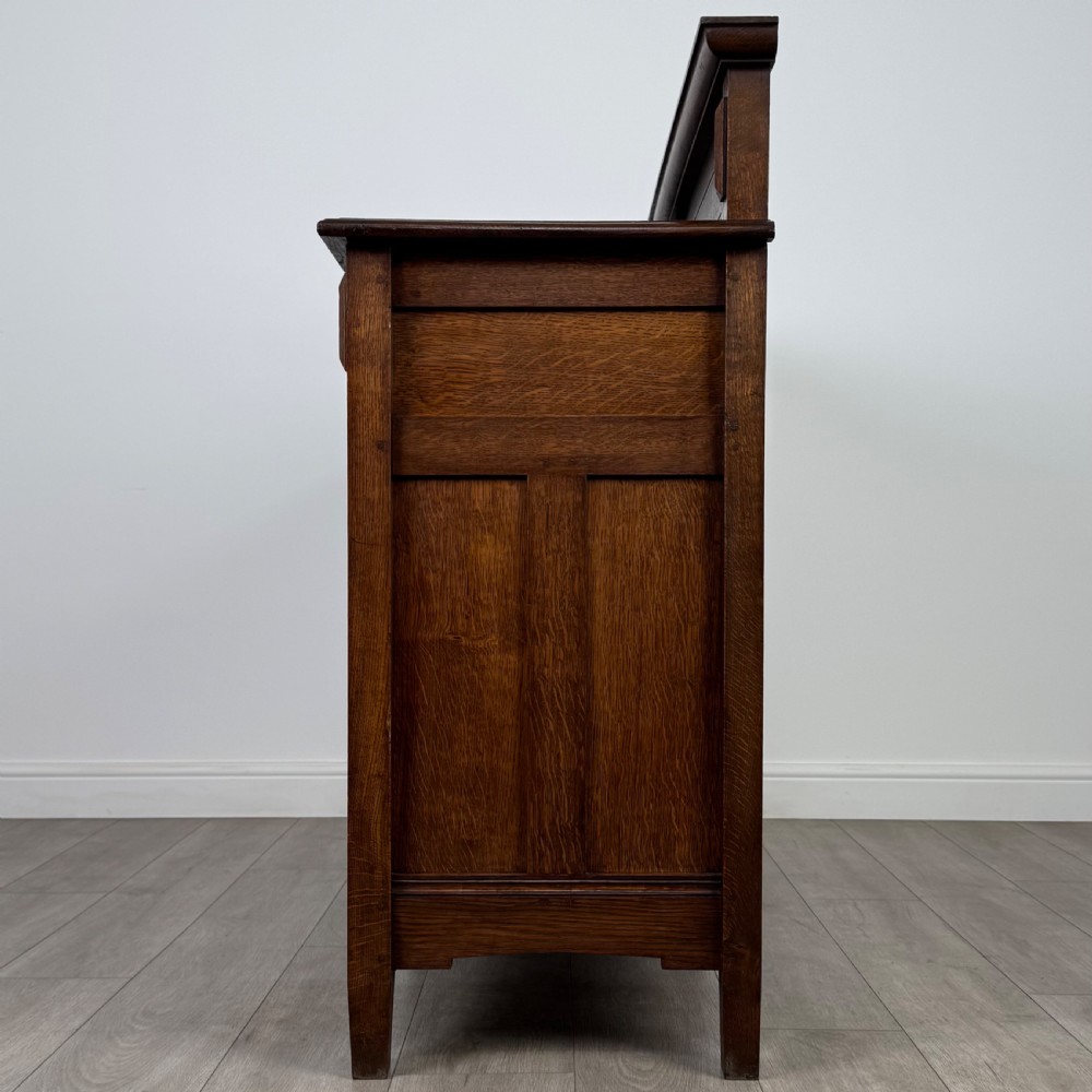 Antique 20th Century Good Quality Oak Sideboard View IV