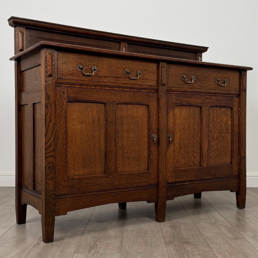 Antique 20th Century Good Quality Oak Sideboard View VIII