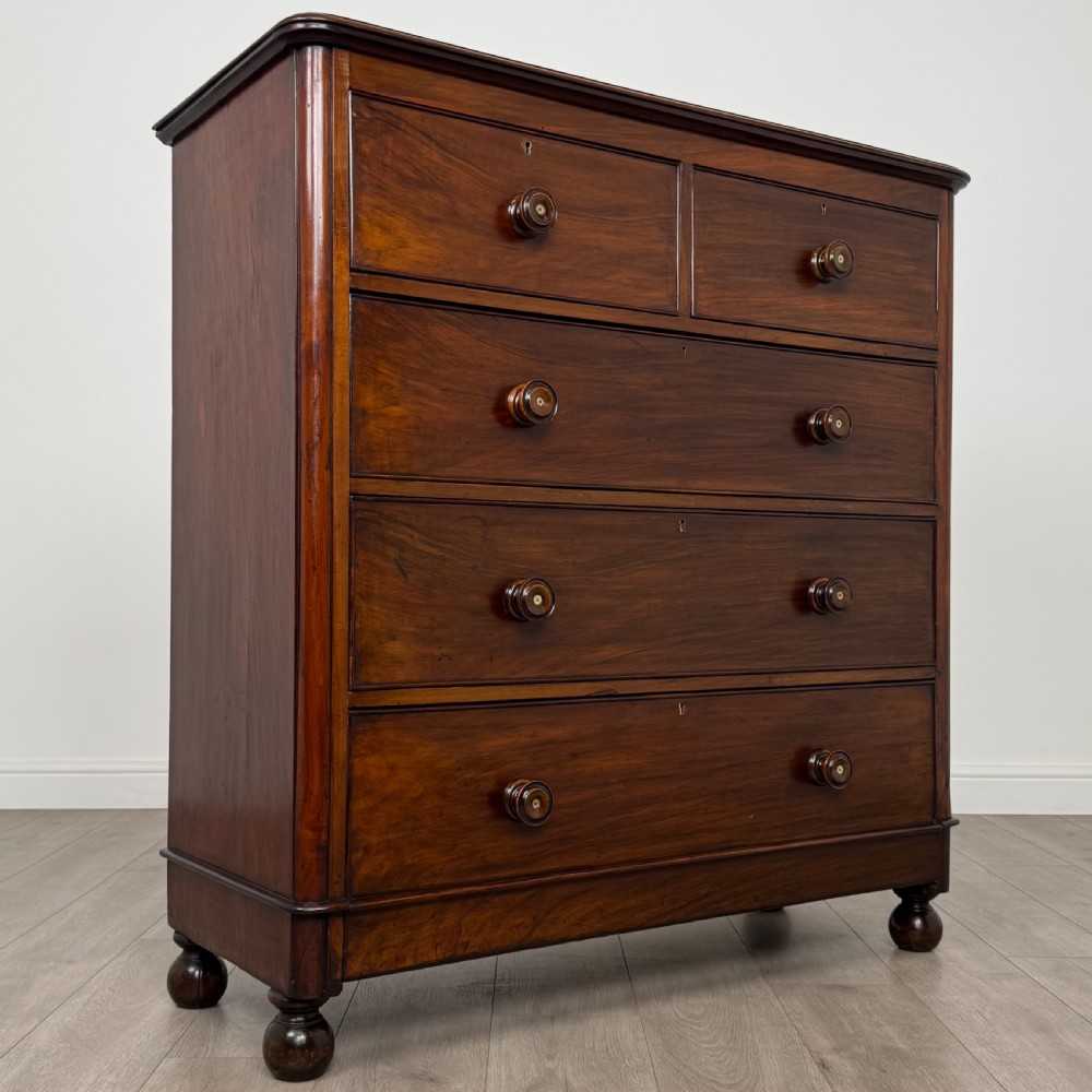  Antique 19th Century Chest Of Drawers In Mahogany  View VIII