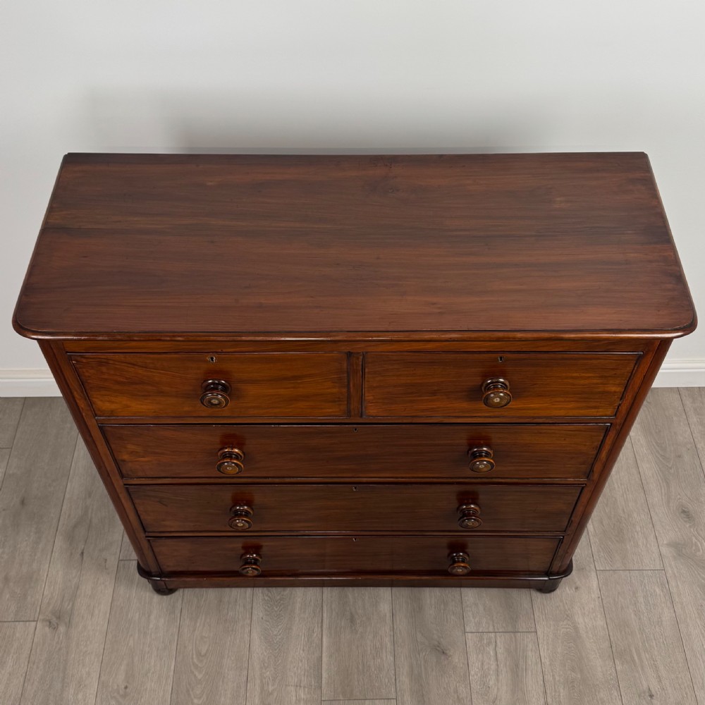 Antique 19th Century Chest Of Drawers In Mahogany  View IX