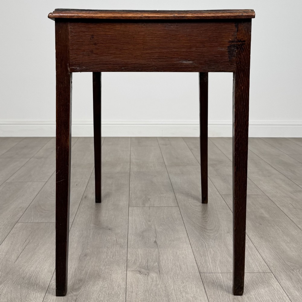  Antique 18th Century Good Quality Writing Table In Oak  View III