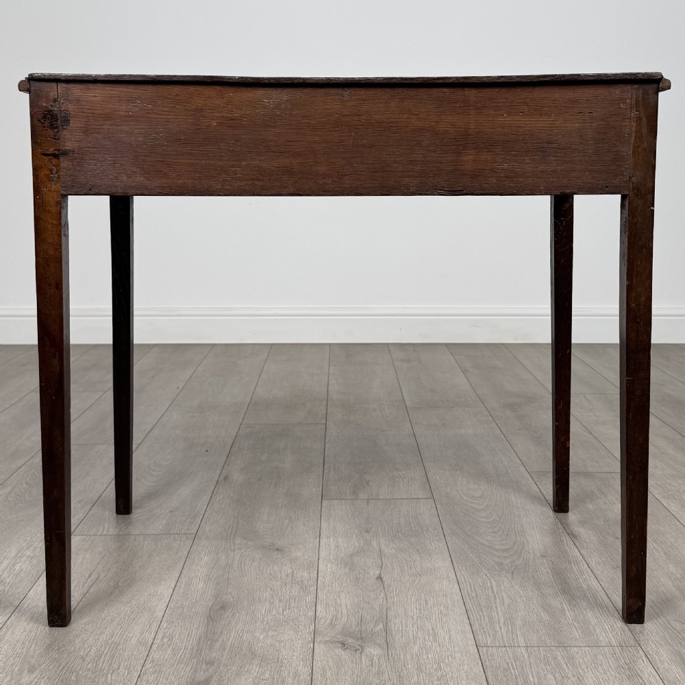  Antique 18th Century Good Quality Writing Table In Oak  View IV