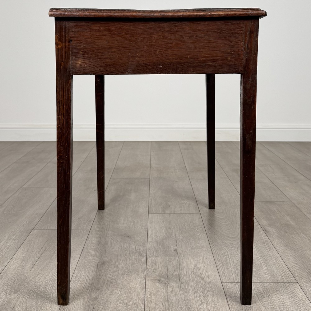 Antique 18th Century Good Quality Writing Table In Oak  View VII