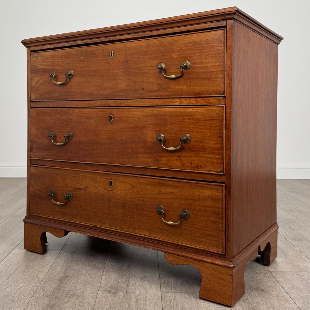 Antique 19th Century Small Cherrywood Chest Of Drawers  View II