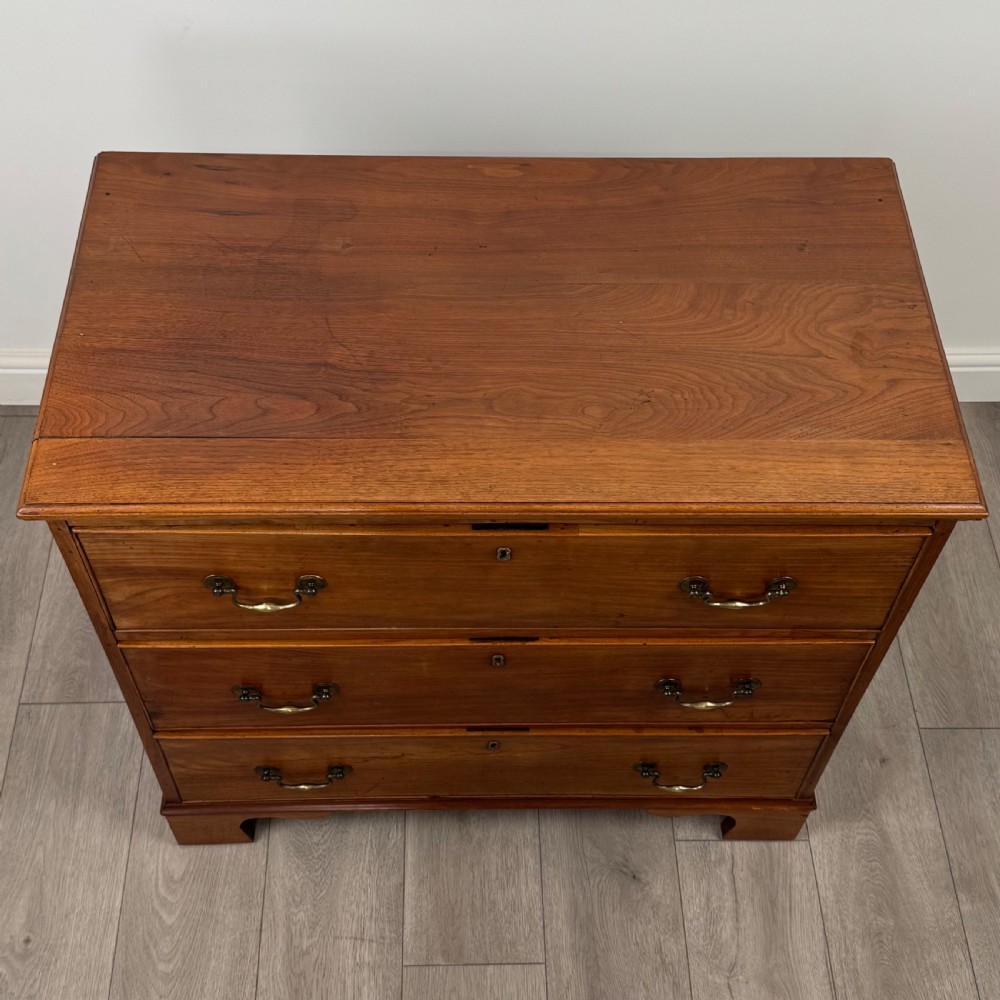 Antique 19th Century Small Cherrywood Chest Of Drawers  View IX