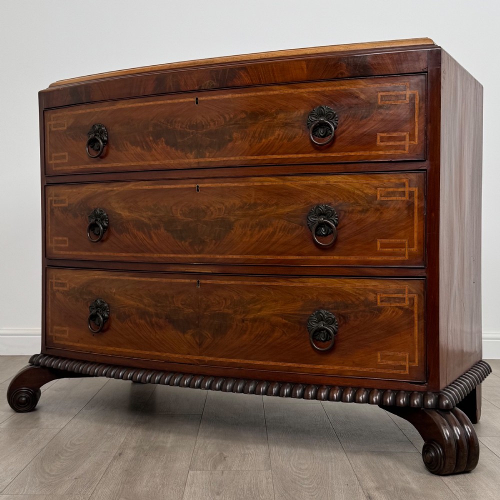 Antique 19th Century Chest Of Drawers In Mahogany  View II