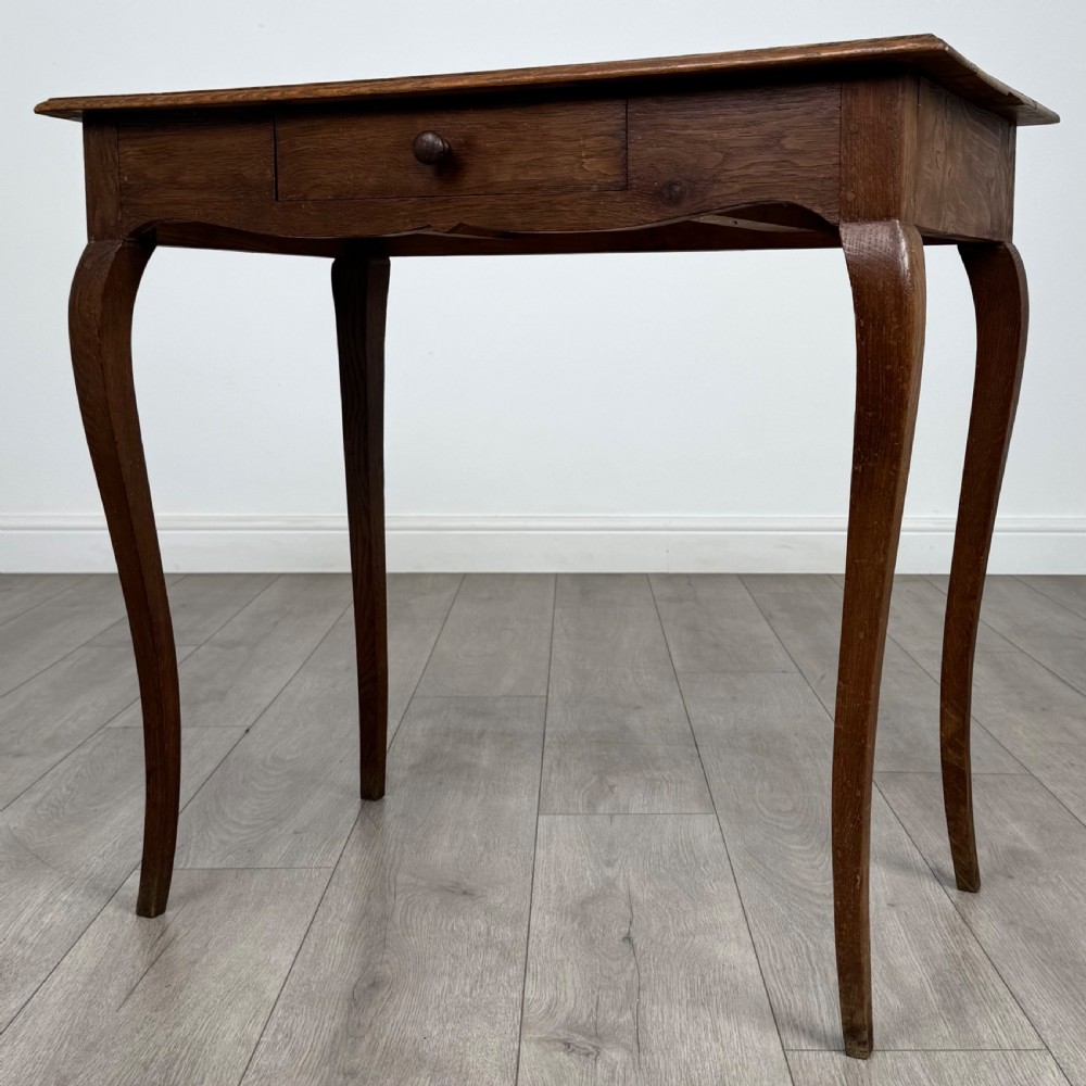 Antique 20th Century French Side Table In Oak  View II