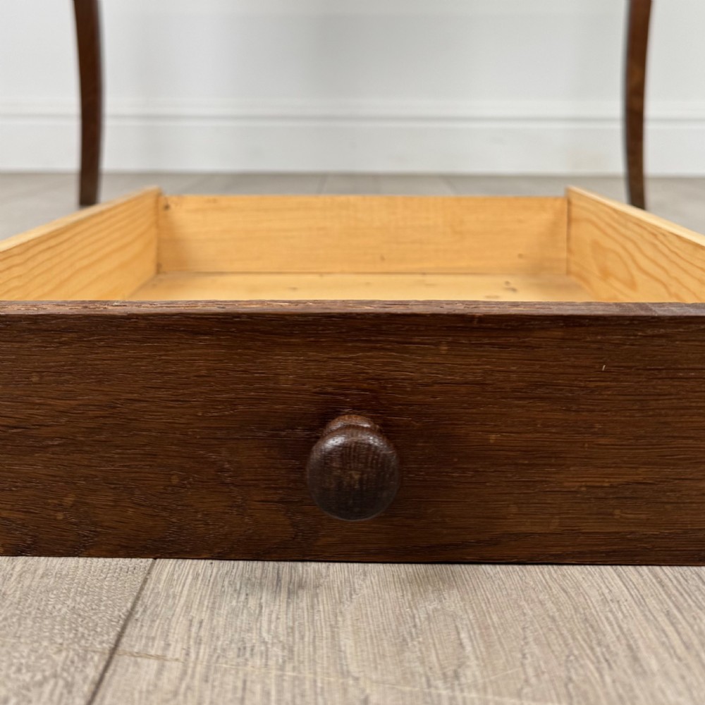 Antique 20th Century French Side Table In Oak  View XI