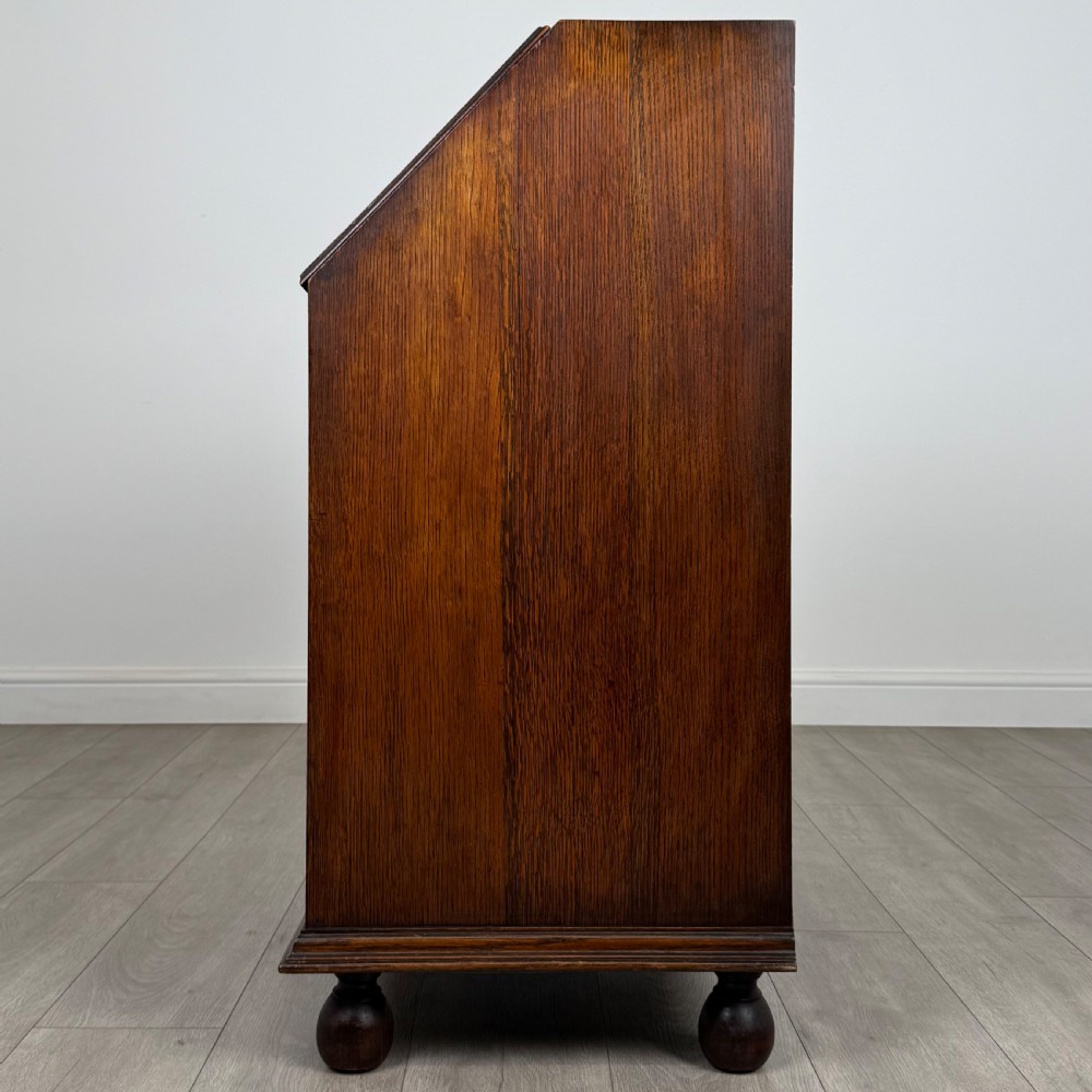 Antique 20th Century Good Quality Oak Bureau  View IV