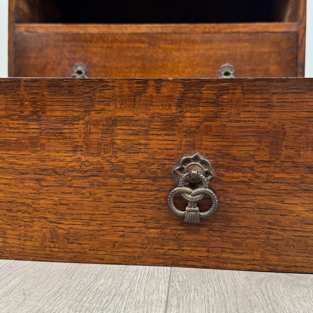 Antique 20th Century Good Quality Oak Bureau  View XII