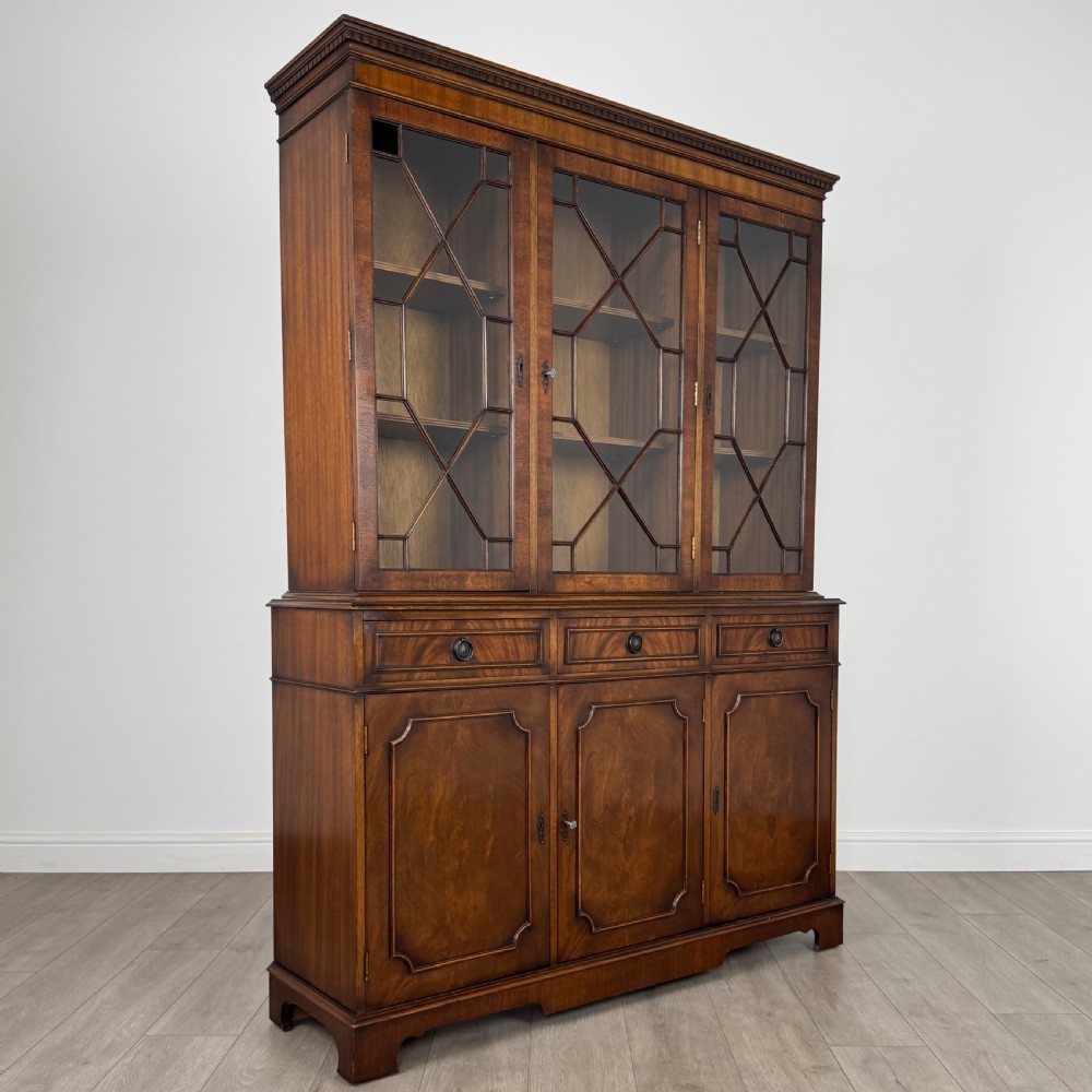  Vintage 20th Century Bookcase In Mahogany View X