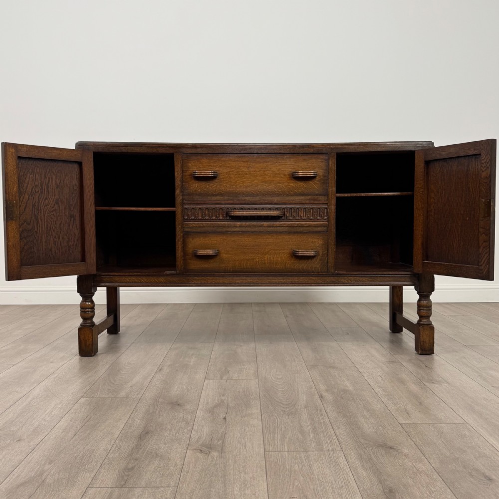 Antique 20th Century Good Quality Oak Sideboard View II