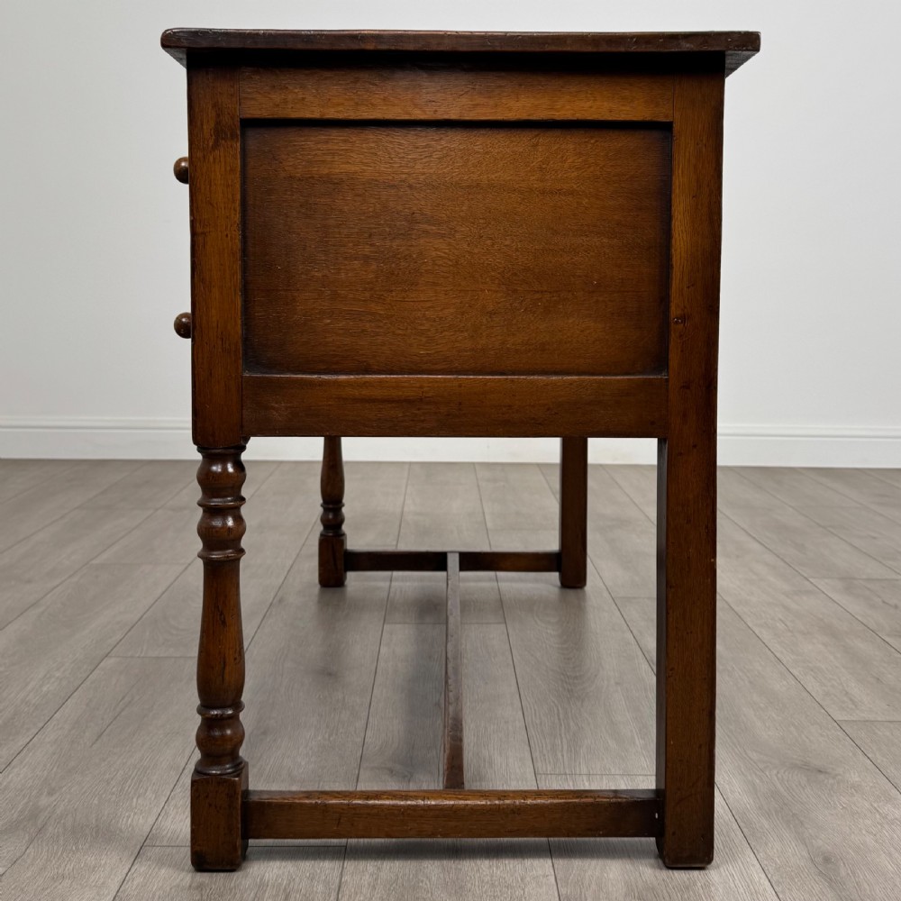  Antique 20th Century Good Quality Desk In Oak View III