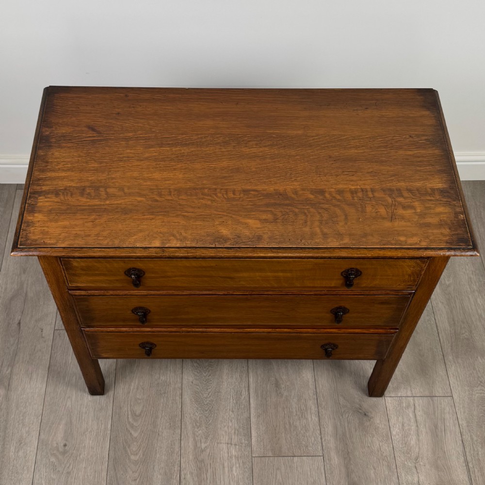  Antique 20th Century Chest Of Drawers In Oak  View X
