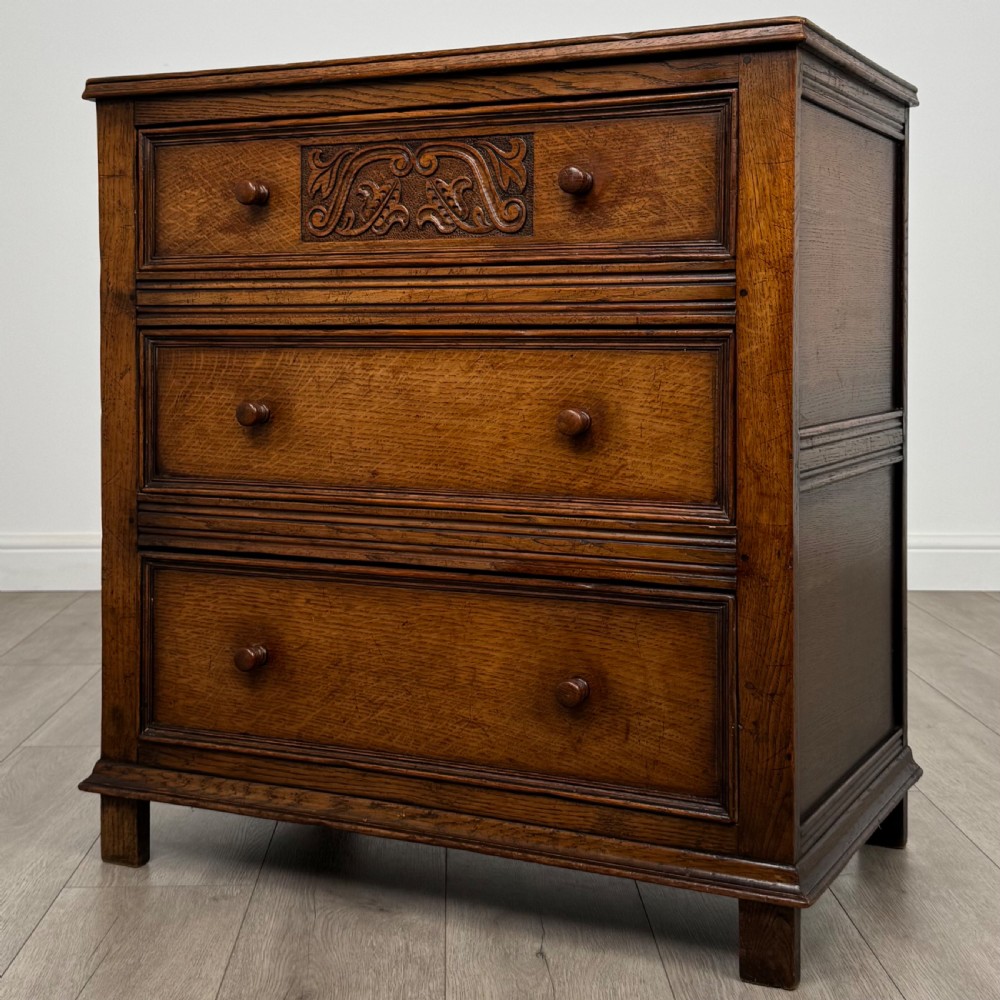Antique 20th Century Chest Of Drawers In Oak  View II