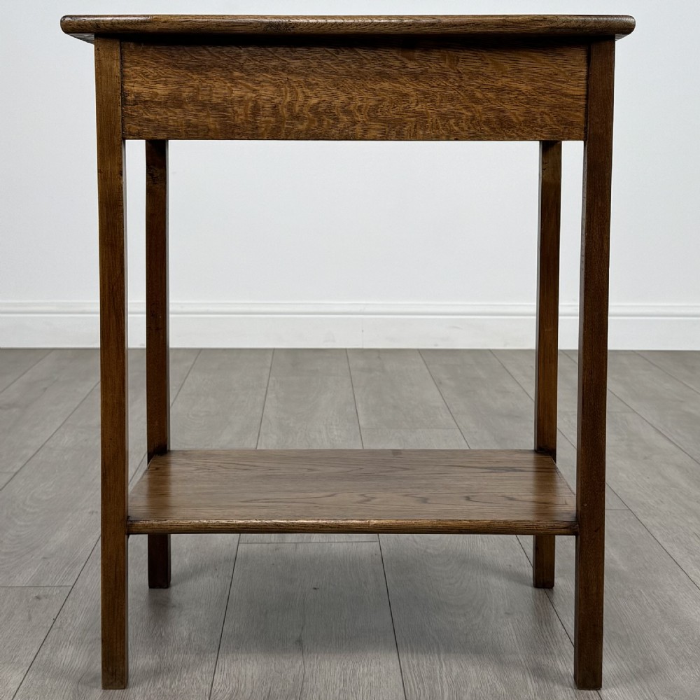  Antique 20th Century Good Quality Oak Side Table