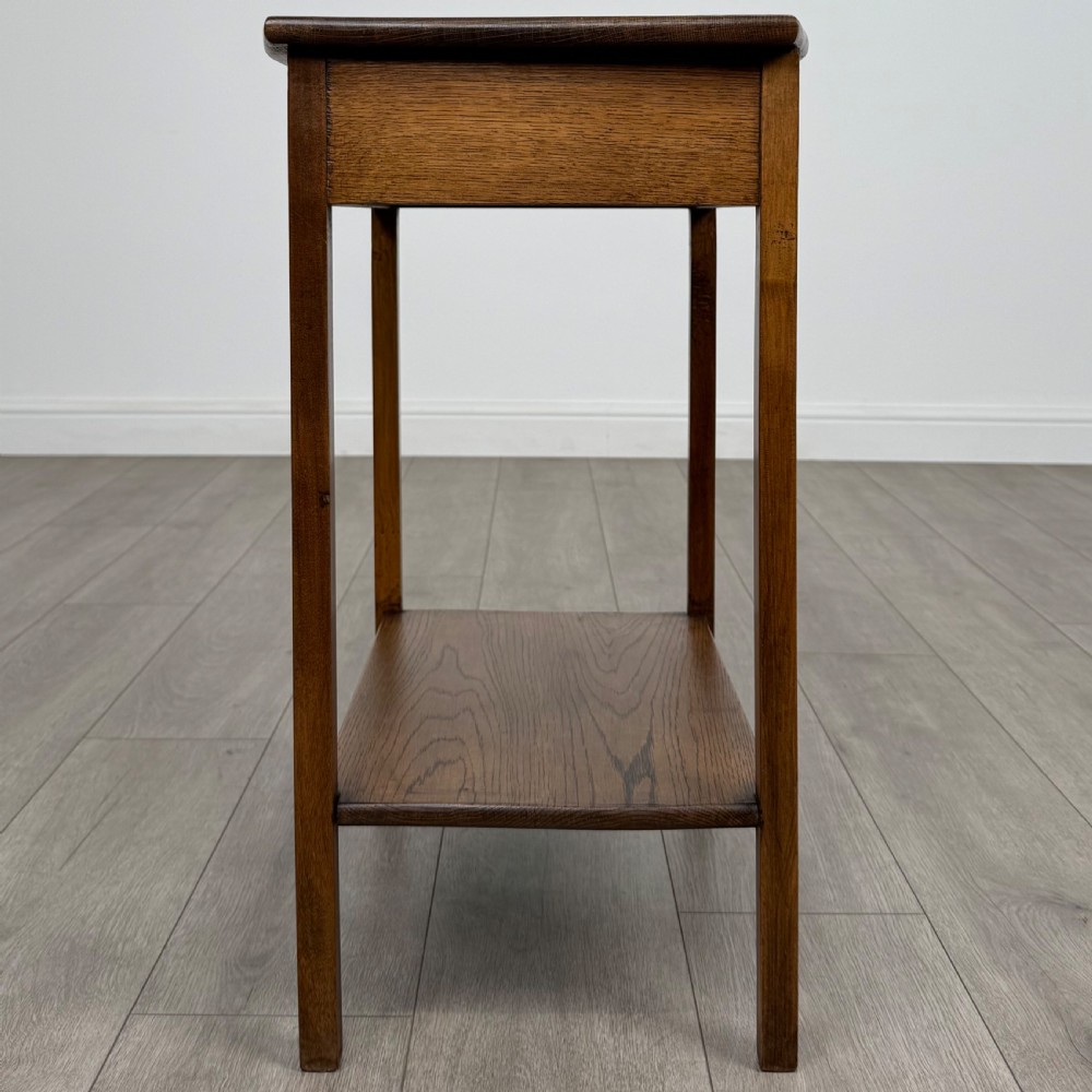  Antique 20th Century Good Quality Oak Side Table View III