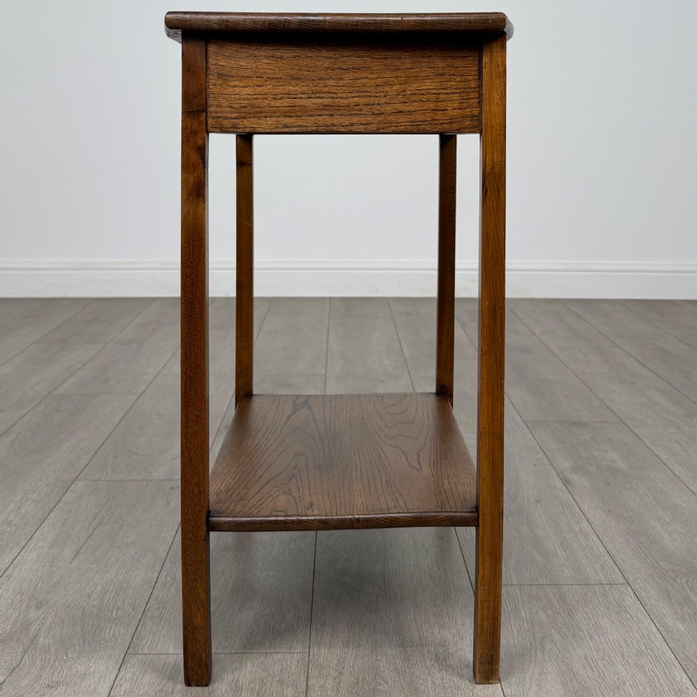  Antique 20th Century Good Quality Oak Side Table View V
