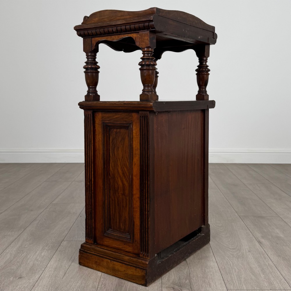 Antique 19th Century Good Quality Carved Oak Cabinet  View V