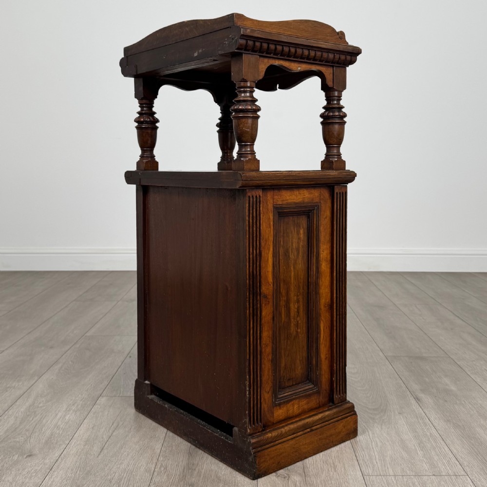 Antique 19th Century Good Quality Carved Oak Cabinet  View VII