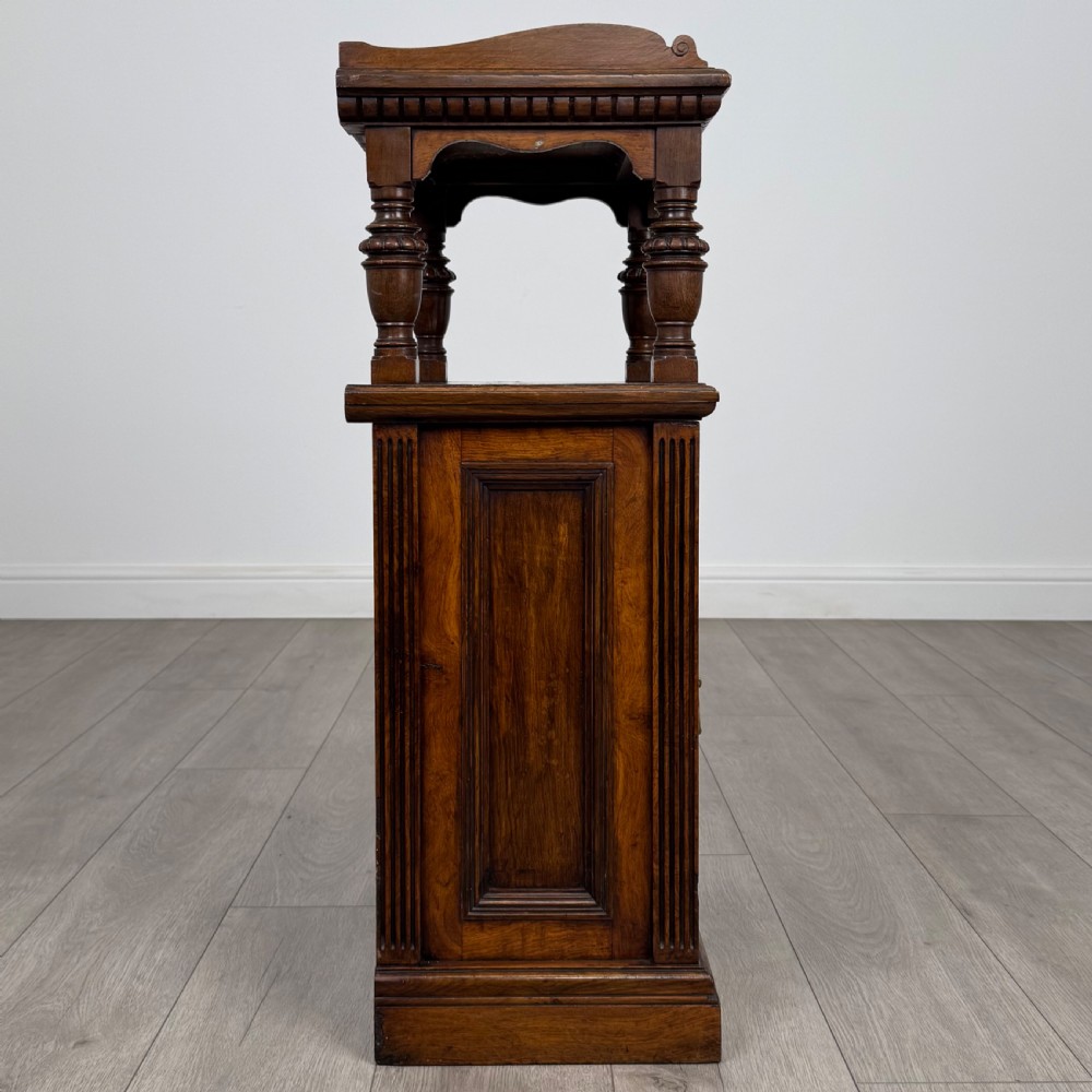 Antique 19th Century Good Quality Carved Oak Cabinet  View VIII