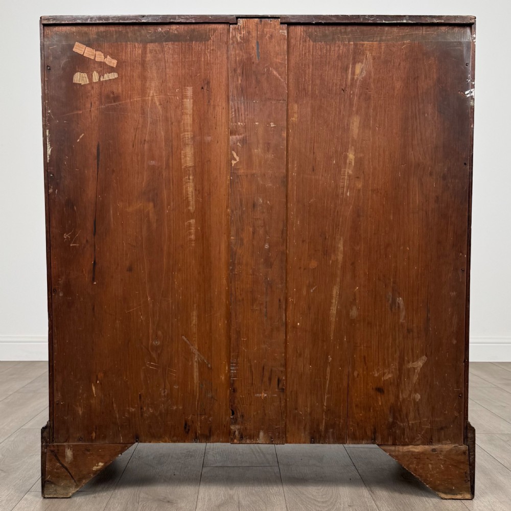  Antique 18th Century Heavily Carved Oak Bureau  View VI