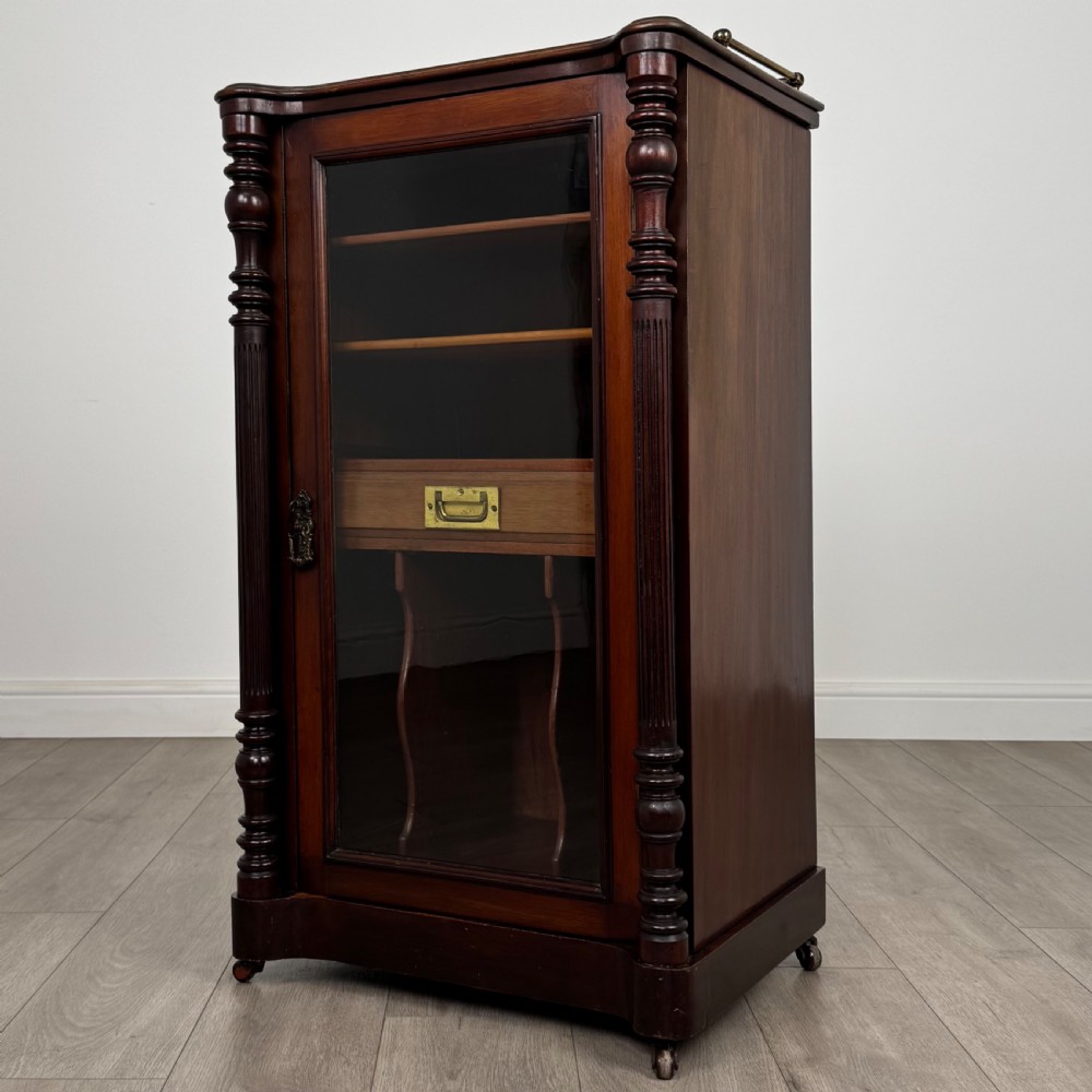 Antique 19th Century Glazed Cabinet In Mahogany  View III