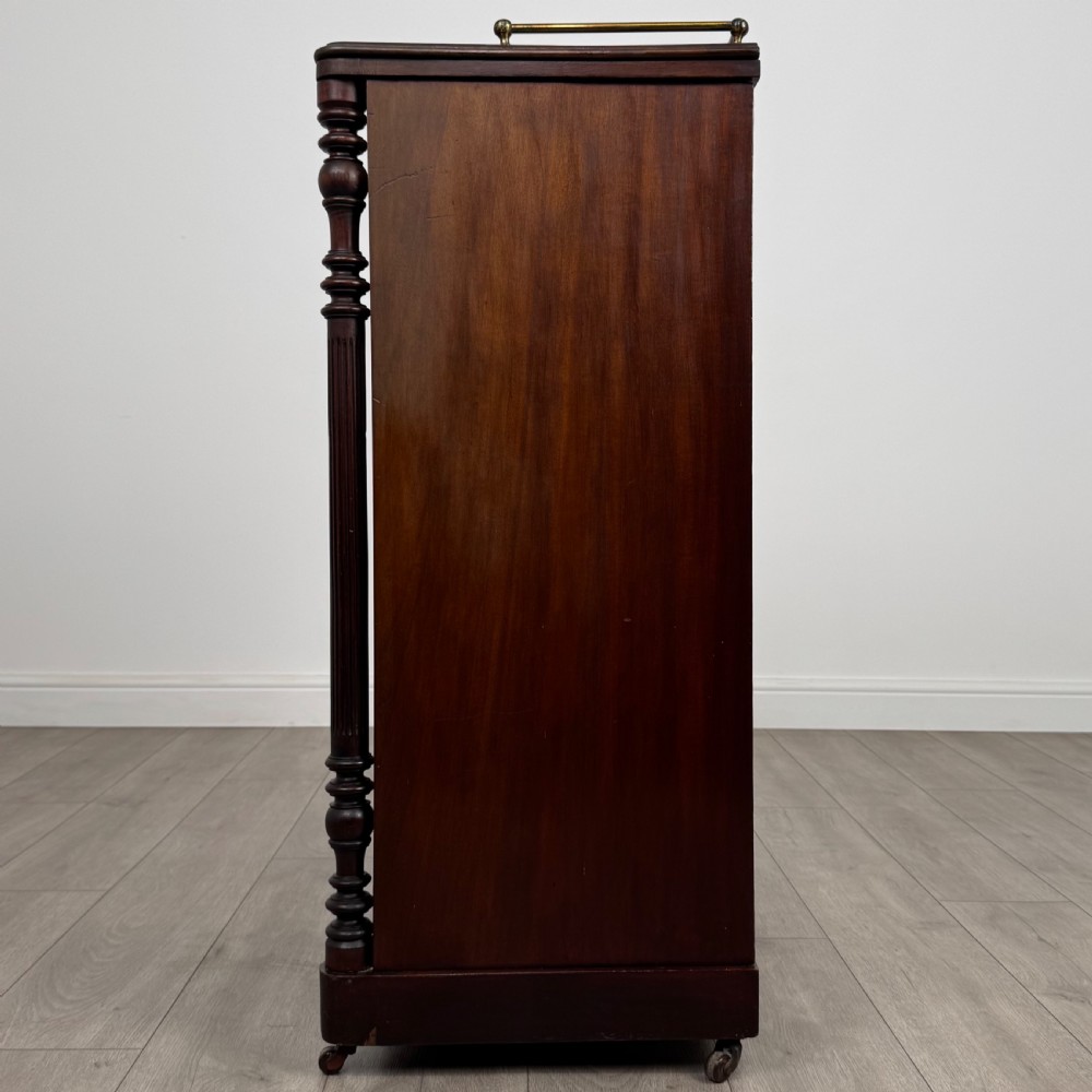 Antique 19th Century Glazed Cabinet In Mahogany  View IV