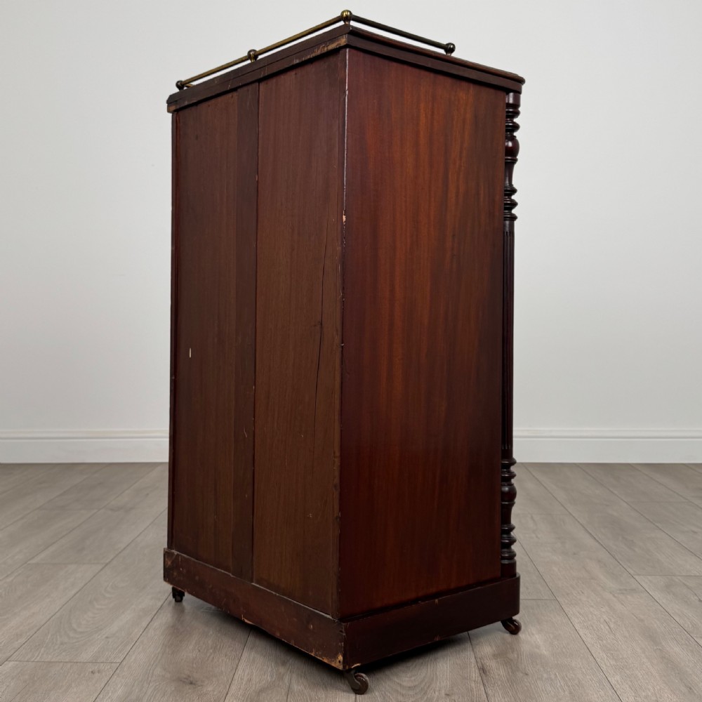 Antique 19th Century Glazed Cabinet In Mahogany  View VII