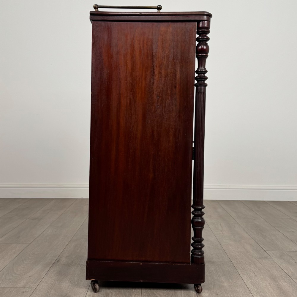 Antique 19th Century Glazed Cabinet In Mahogany  View VIII