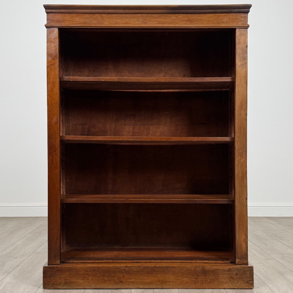 Antique 20th Century Small Open Bookcase In Mahogany  View II