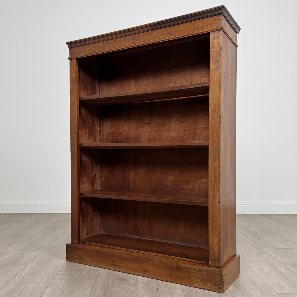 Antique 20th Century Small Open Bookcase In Mahogany  View III