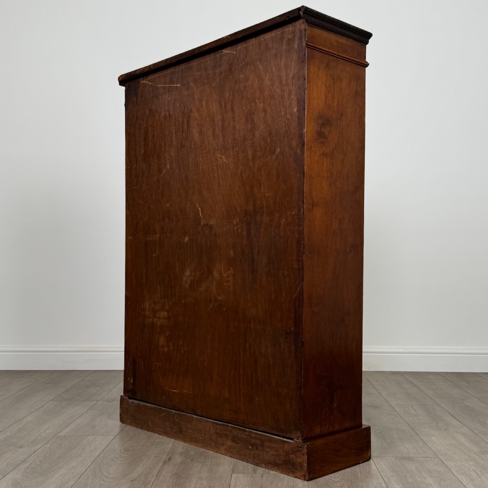Antique 20th Century Small Open Bookcase In Mahogany  View VII