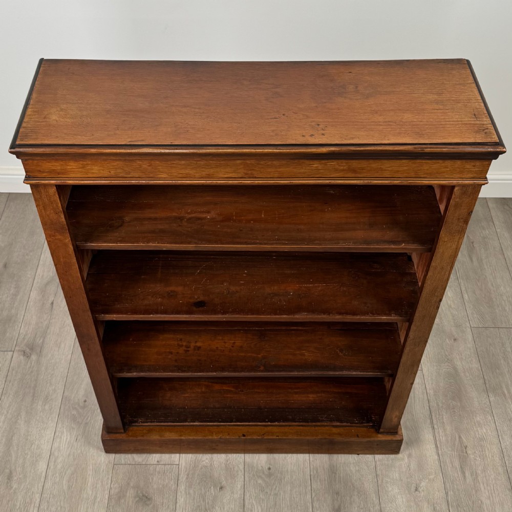 Antique 20th Century Small Open Bookcase In Mahogany  View X