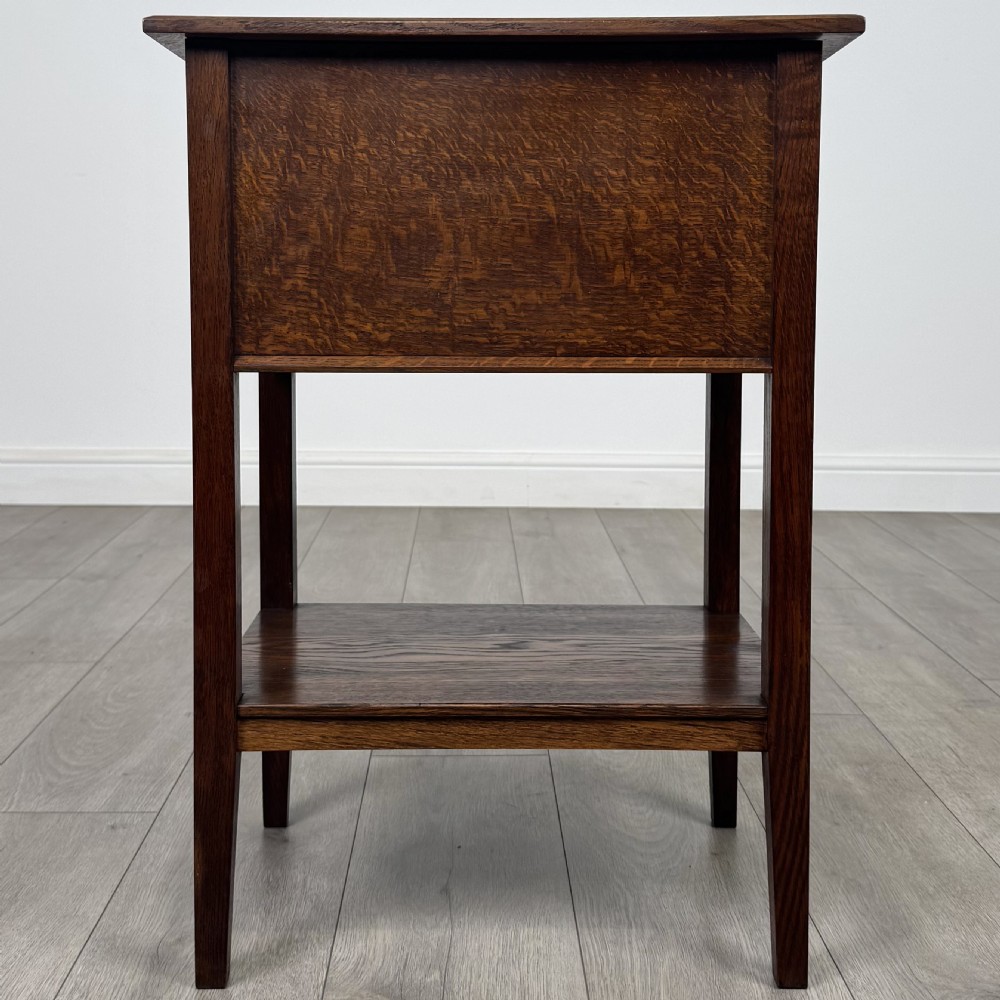 Antique 20th Century Fine Quality Oak Storage Box On Stand