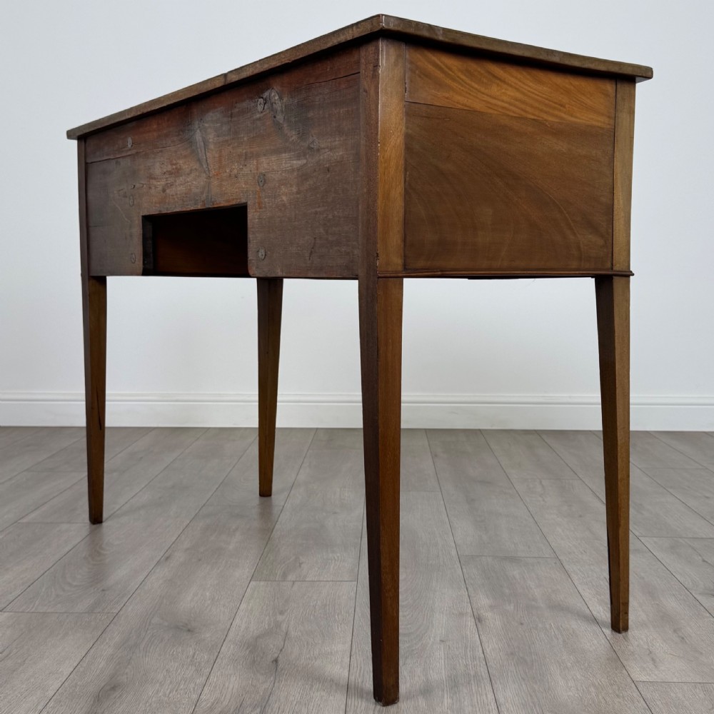 Antique 19th Century Good Quality Writing Table In Mahogany  View V