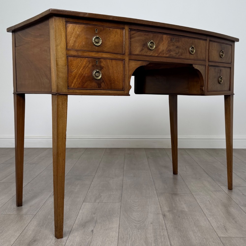 Antique 19th Century Good Quality Writing Table In Mahogany  View VIII
