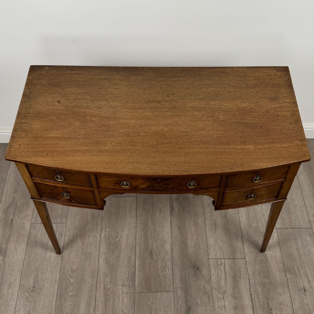 Antique 19th Century Good Quality Writing Table In Mahogany  View IX