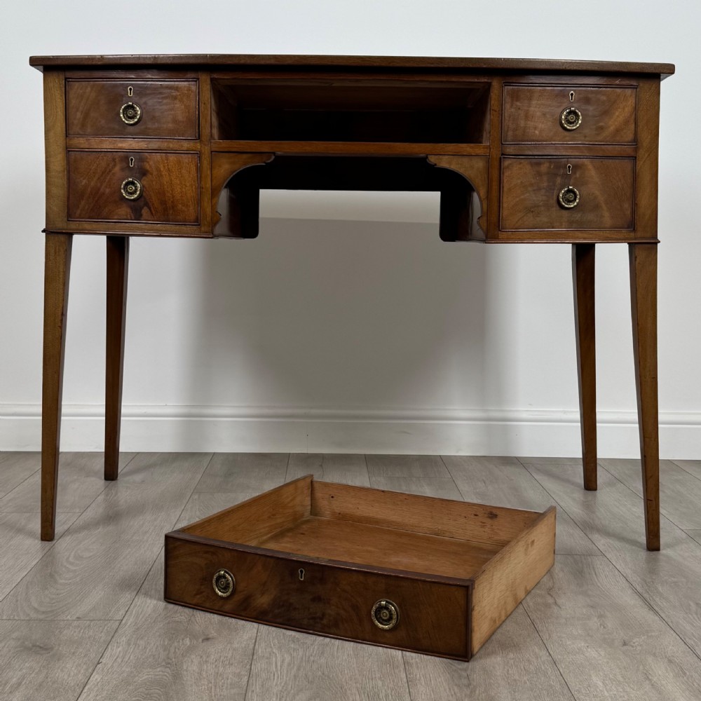 Antique 19th Century Good Quality Writing Table In Mahogany  View X
