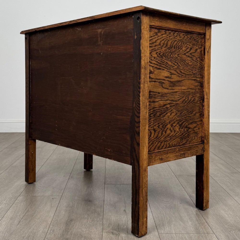 Antique 20th Century Golden Oak Chest Of Drawers  View VI