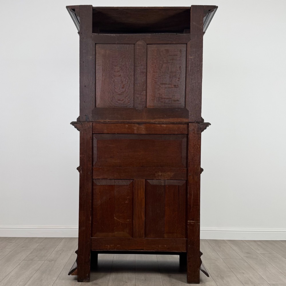 Antique 19th Century Fine Quality Carved Oak Cupboard View VI