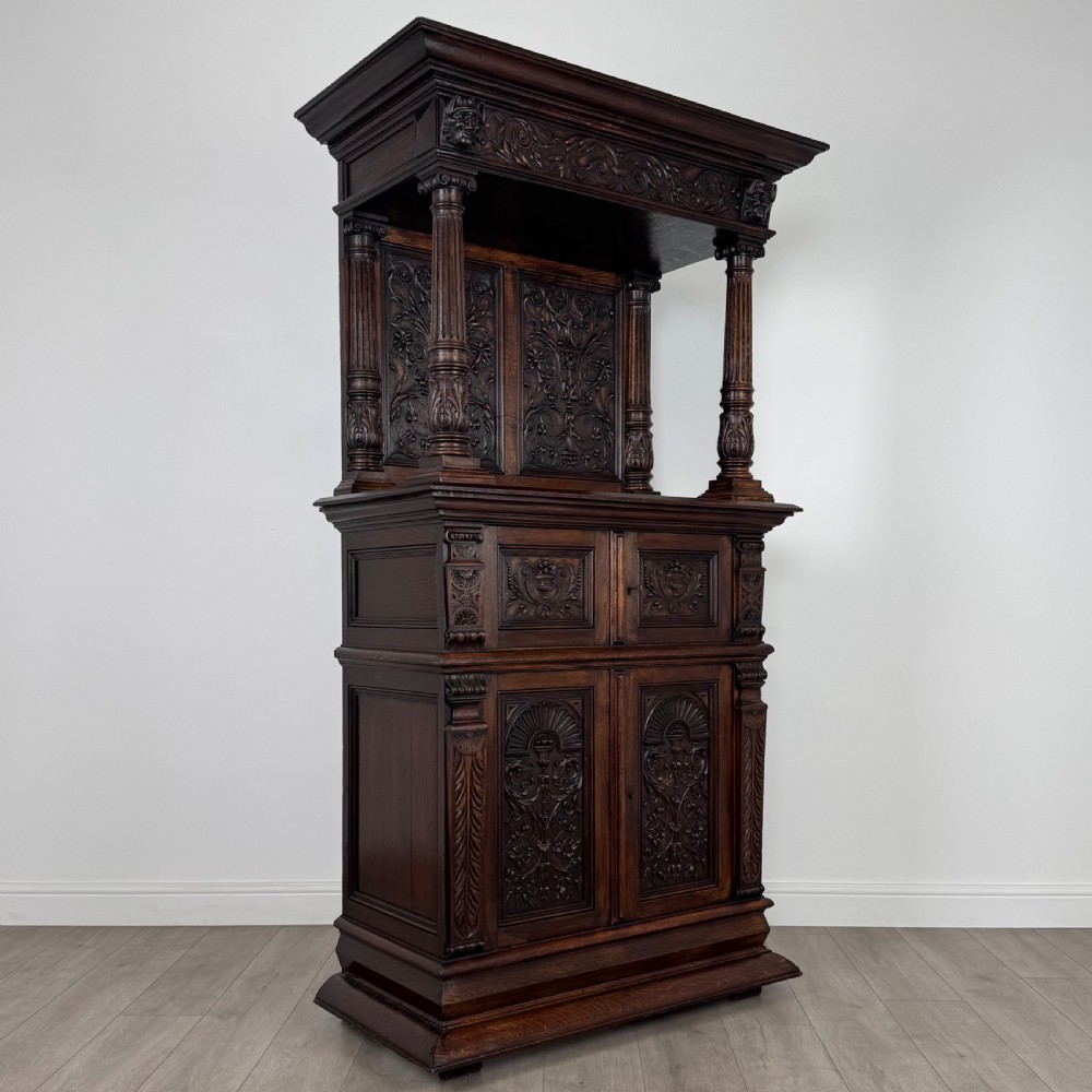 Antique 19th Century Fine Quality Carved Oak Cupboard View IX