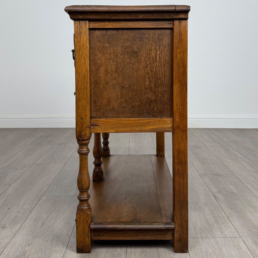 Antique 20th Century Good Quality Small Oak Dresser Base  View III
