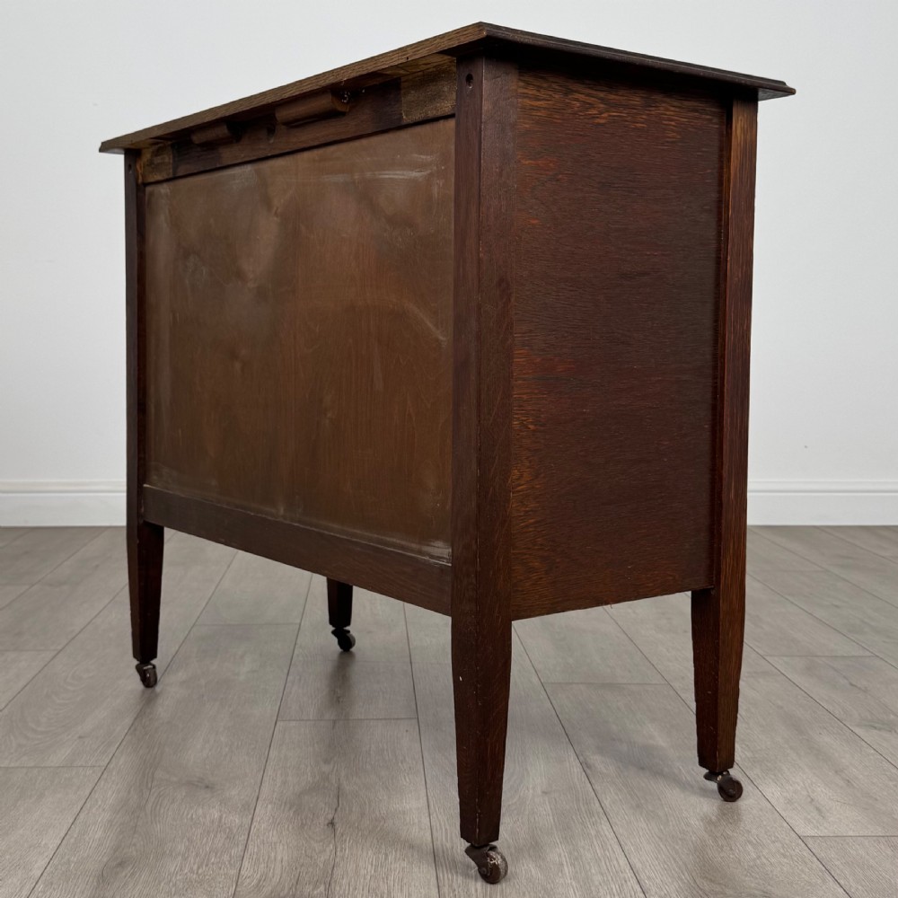 Antique 20th Century Good Quality Chest Of Drawers In Oak  View IX