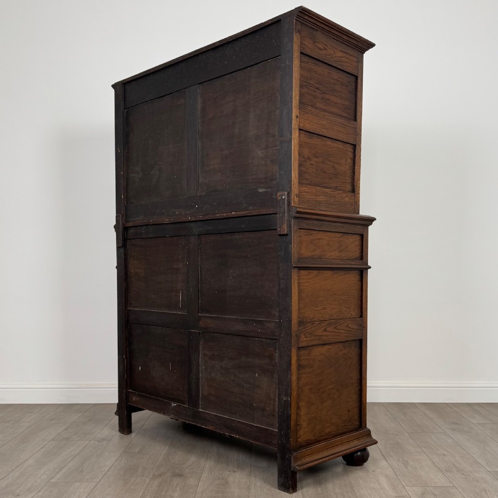 Antique 19th Century Good Quality Carved Oak Cupboard View VII
